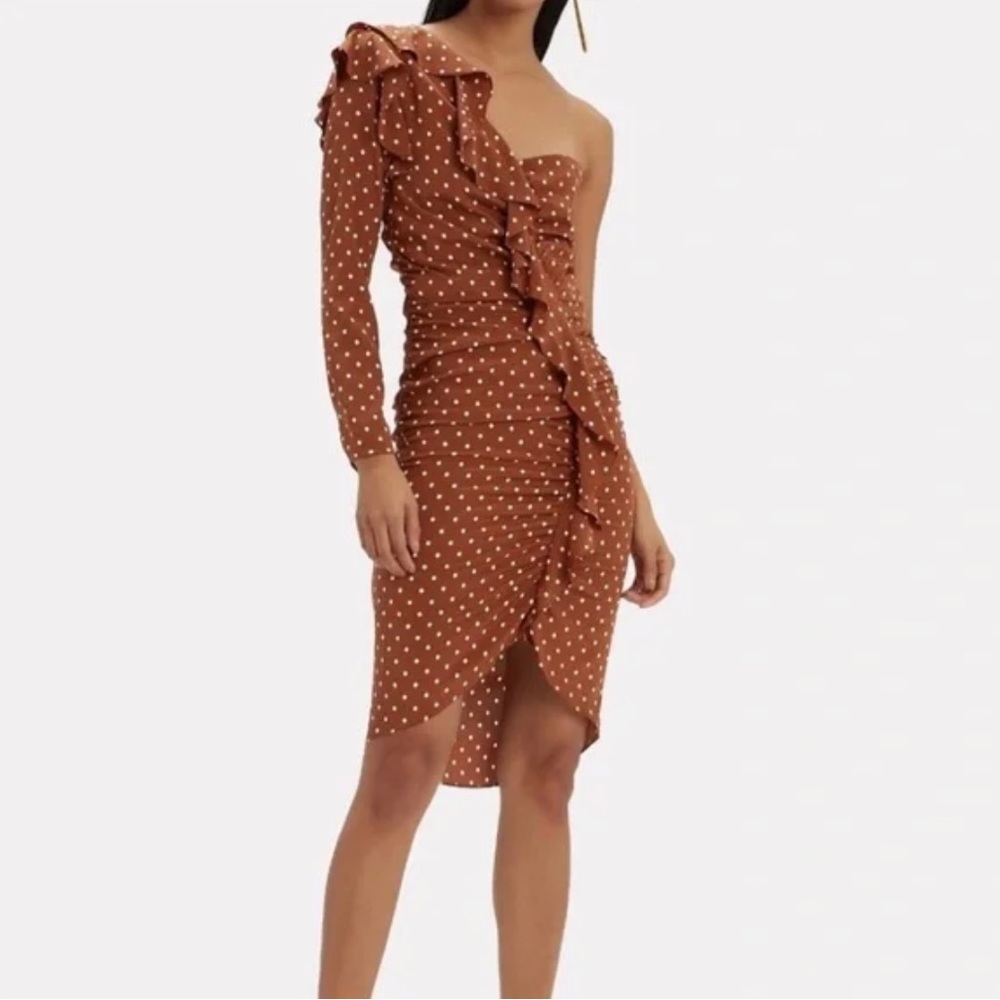 Veronica Beard Leona Dress size 2 - light brown — 100% silk